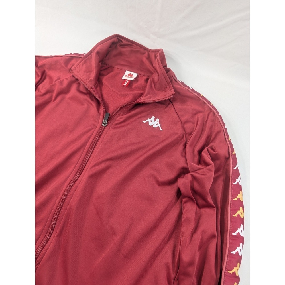 Kappa Large Men's Branda 222 Jacket Anniston Red Zip Up Track